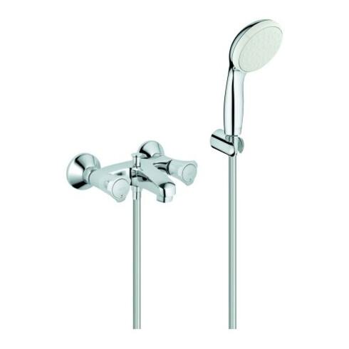 Grohe Wannen-Zweigriff-Armatur Costa 1/2", m BrG, autom. Umst., Wd-mont., ch