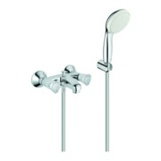 Grohe Wannen-Zweigriff-Armatur Costa 1/2", m BrG, autom. Umst., Wd-mont., ch