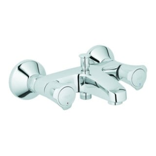 Grohe Wannen-Zweigriff-Armatur Costa 1/2", Wandmontage, chrom