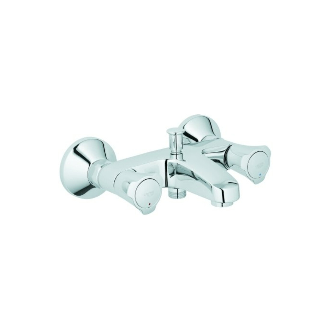 Grohe Wannen-Zweigriff-Armatur Costa 1/2", Wandmontage, chrom