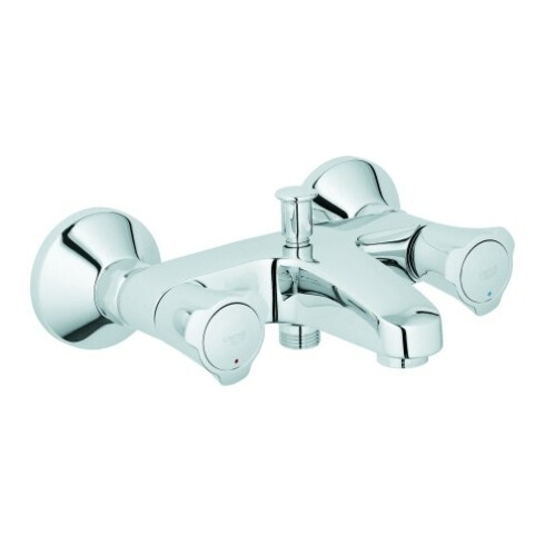 Grohe Wannen-Zweigriff-Armatur Costa 1/2", Wandmontage, chrom