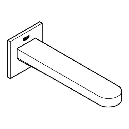 Grohe Wanneneinlauf PLUS Ausladung 16,8cm, Wandmontage, chrom