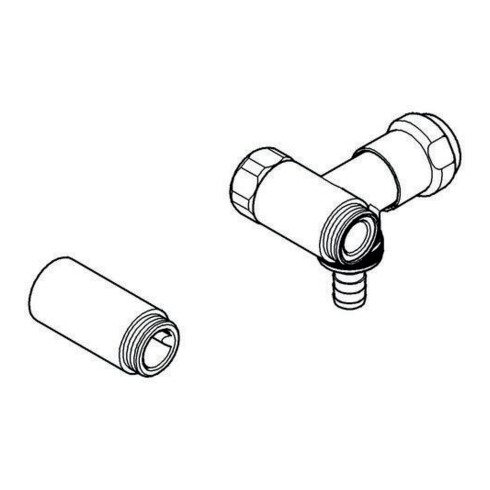 Grohe WAS Ventil Batterie DN 20 Anschluss rechts chrom