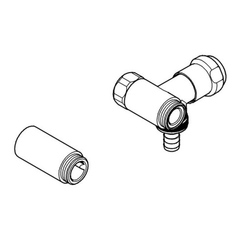 Grohe WAS Ventil Batterie DN 20 Anschluss rechts chrom