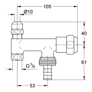 Grohe WAS Ventil Eckfix DN 10 chrom