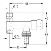 Grohe WAS Ventil Eckfix DN 10 chrom