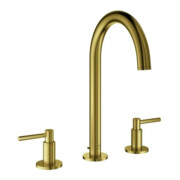 Grohe Waschtisch-3-Loch-Armatur Atrio 1/2", L, m Hebelgr., C sunrise gebürstet