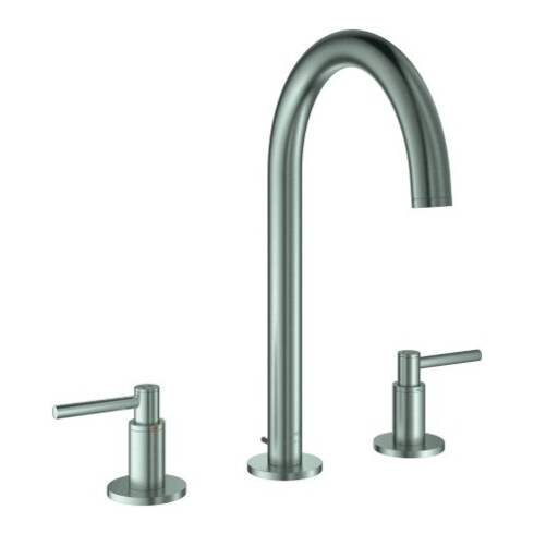 Grohe Waschtisch-3-Loch-Armatur Atrio 1/2", L, mit Hebelgriffen, supersteel