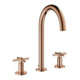 Grohe Waschtisch-3-Loch-Armatur Atrio 1/2", L, mit Kreuzgriffen, warm sunset-1