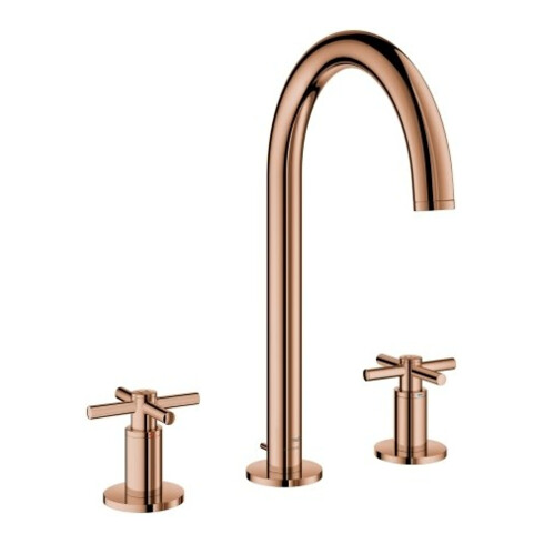 Grohe Waschtisch-3-Loch-Armatur Atrio 1/2", L, mit Kreuzgriffen, warm sunset