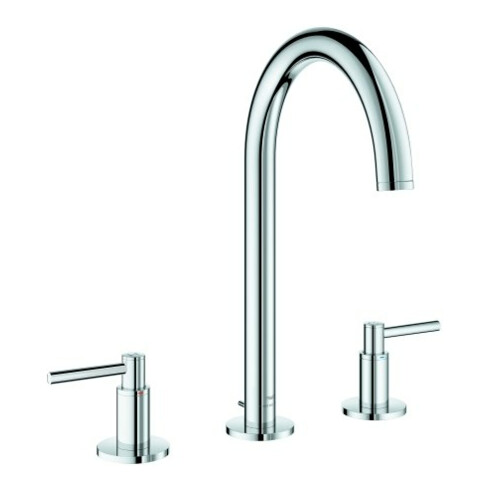 Grohe Waschtisch-3-Loch-Armatur Atrio 1/2", L-Size, mit Hebelgriffen, chrom