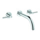 Grohe Waschtisch-3-Loch-Armatur Atrio 1/2", m Hebelgriffen, Wandmontage, chrom-1