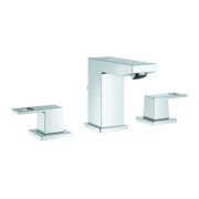 Grohe Waschtisch-3-Loch-Armatur Eurocube 1/2", mit Ablaufgarnitur, chrom