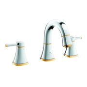 Grohe Waschtisch-3-Loch-Armatur Grandera 1/2", chrom/gold