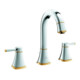 Grohe Waschtisch-3-Loch-Armatur Grandera 1/2", L-Size, chrom/gold-1