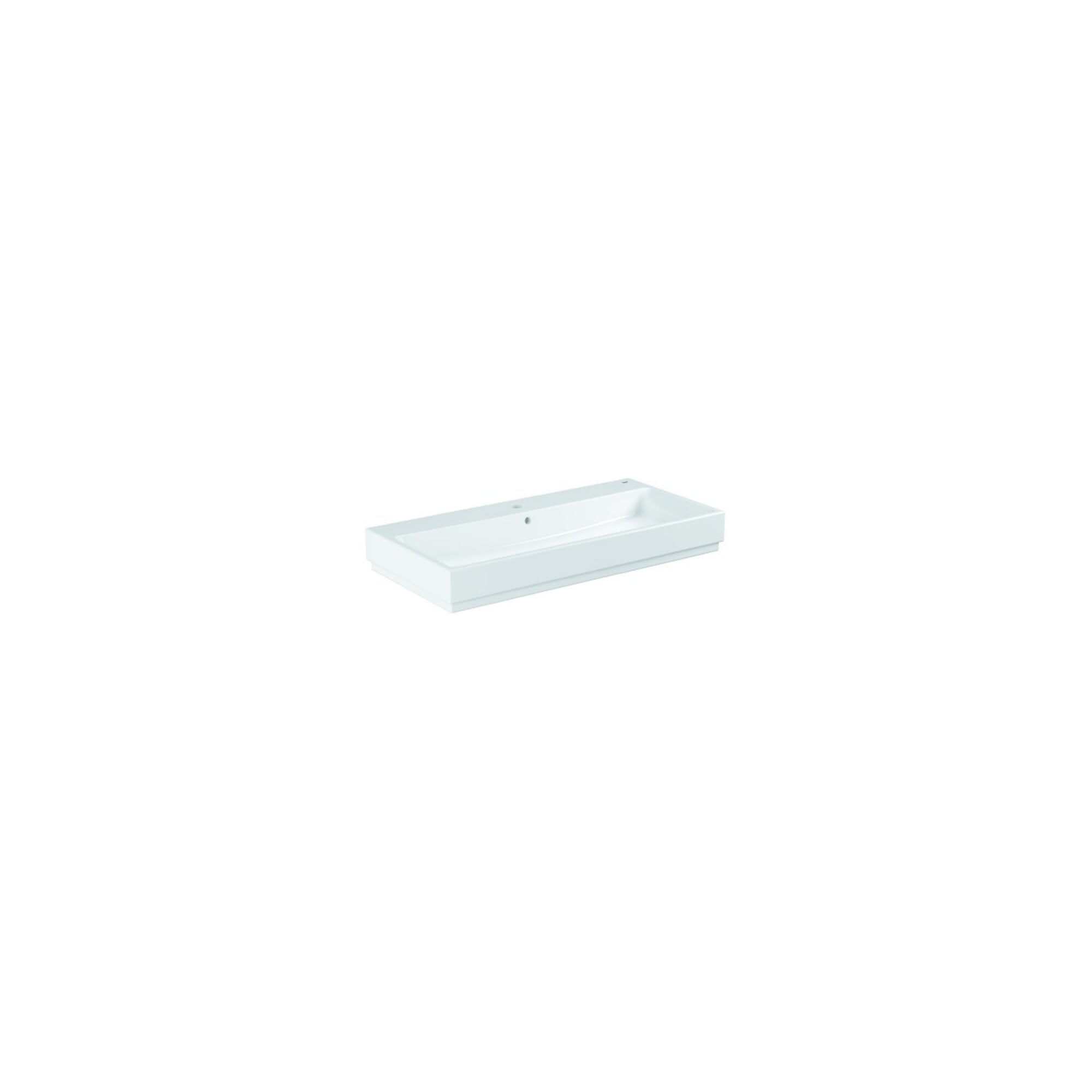 Grohe Waschtisch Cube Keramik 100cm, 1 HL m ÜL, alpinweiß PureGuard