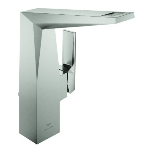 Grohe Waschtisch-Einhebelmischer Allure Brilliant P. Coll. 1/2", L, Gr. Rändelstruktur, supersteel