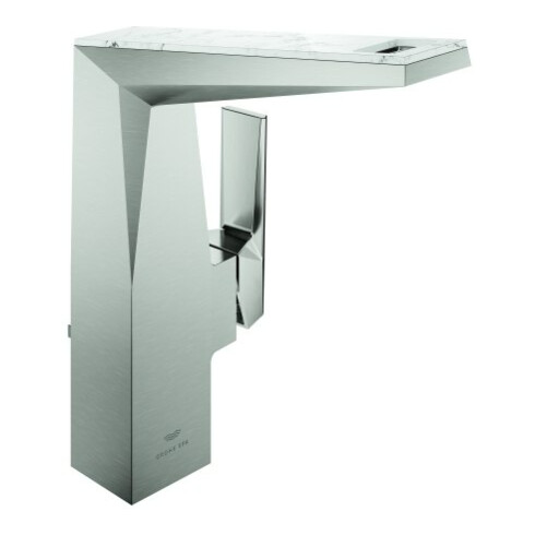 Grohe Waschtisch-Einhebelmischer Allure Brilliant P. Coll. 1/2", L, Griff mit Einlagen, supersteel