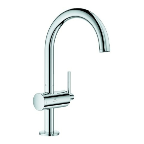 Grohe Waschtisch-Einhebelmischer Atrio 1/2", L, Push-op Abl.garn 1 1/4", chrom