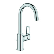 Grohe Waschtisch-Einhebelmischer BauLoop 1/2", L, m Abl a KS, swb Rohrausl, ch