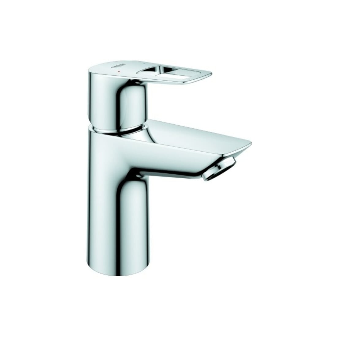 Grohe Waschtisch-Einhebelmischer BauLoop 1/2", S, o. Abl.garn, glatterKörper, ch