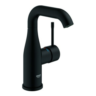 Grohe Waschtisch-Einhebelmischer Essence 1/2", M-Size, gl. Körper, phantom black