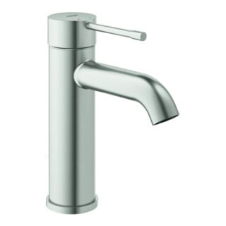 Grohe Waschtisch-Einhebelmischer Essence 1/2", S-Size, glatter Körper, supersteel