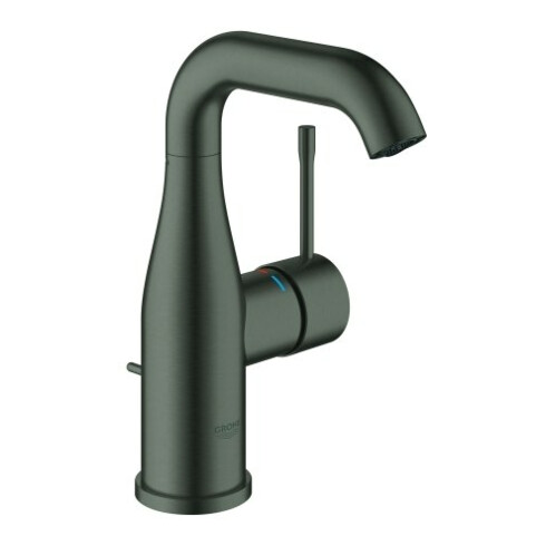 Grohe Waschtisch-Einhebelmischer Essence hd graph. geb., M-Size, m Ablaufgarnitur