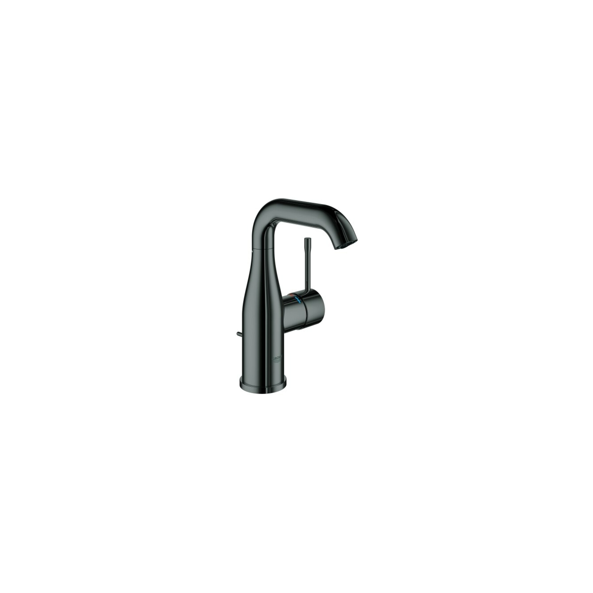 Grohe Waschtisch-Einhebelmischer Essence hd graphite, M-Size, mit Ablaufgarnitur