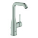 Grohe Waschtisch-Einhebelmischer Essence supersteel, L-Size, mit Ablaufgarnitur-1