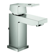 Grohe Waschtisch-Einhebelmischer Eurocube 1/2", S, mit Ablaufgarnitur, supersteel