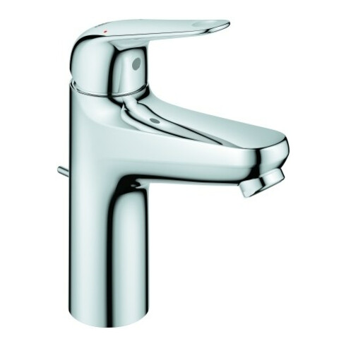 Grohe Waschtisch-Einhebelmischer Euroeco 1/2", M-Size, Abl.garn a Kunststoff, chrom