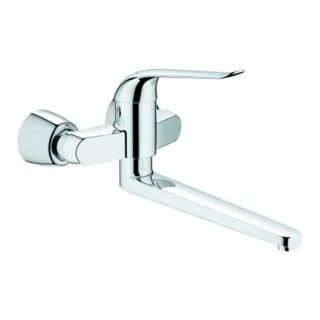 Grohe Waschtisch-Einhebelmischer Euroeco Special chr, Ausl. 34,2cm, abspb. S-Anschlüsse