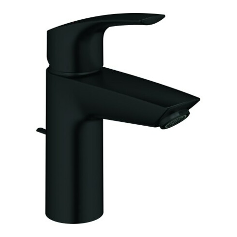 Grohe Waschtisch-Einhebelmischer Eurosmart 1/2, S, mit Ablaufgarnitur, matt black