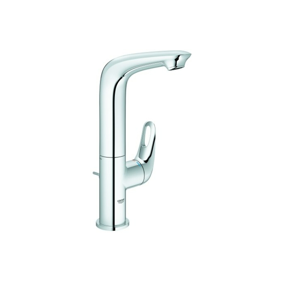 Grohe Waschtisch-Einhebelmischer Eurostyle 1/2", L, m Abl, off Heb, schwenkb., ch