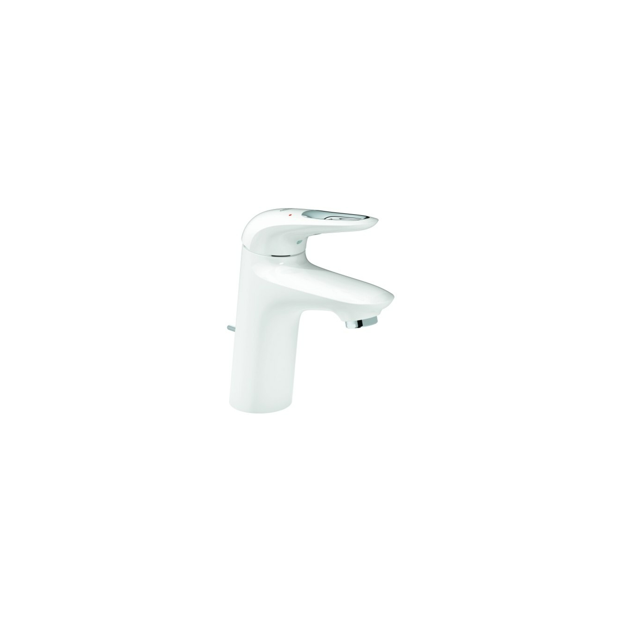Grohe Waschtisch-Einhebelmischer Eurostyle moon w, S, m Ablg, off. Metal-Hebelgr.