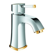 Grohe Waschtisch-Einhebelmischer Grandera 1/2", M-Size, glatter Körper, chrom/gold