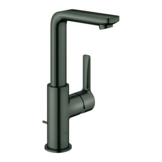 Grohe Waschtisch-Einhebelmischer Lineare 1/2", L, Abl.garn, hd graphite gebürstet