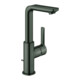 Grohe Waschtisch-Einhebelmischer Lineare 1/2", L, Abl.garn, hd graphite gebürstet-1