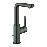 Grohe Waschtisch-Einhebelmischer Lineare 1/2", L, Abl.garn, hd graphite gebürstet
