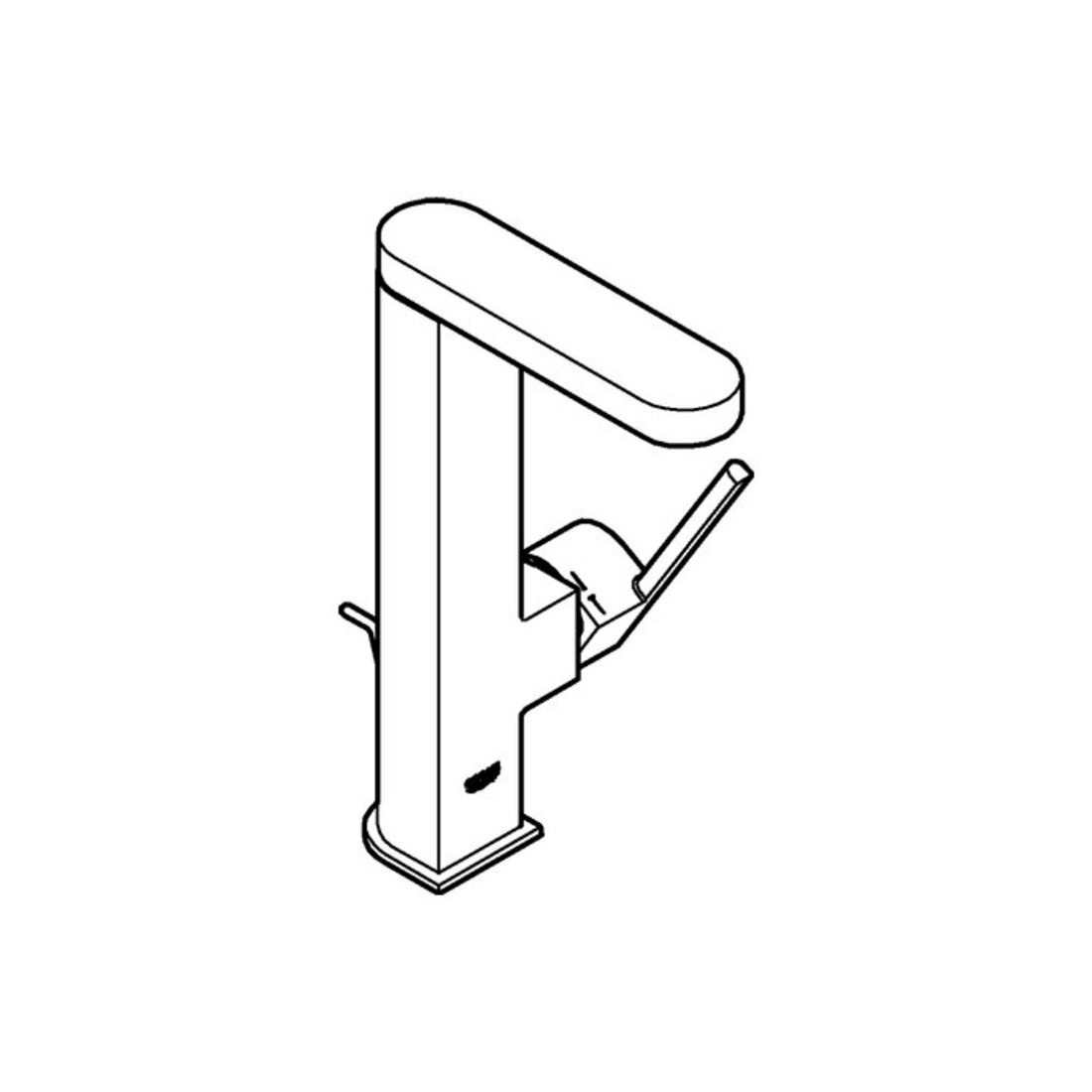 Grohe Waschtisch-Einhebelmischer PLUS 1/2", L-Size, Ablaufgarnitur, chrom