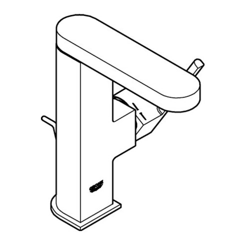 Grohe Waschtisch-Einhebelmischer PLUS 1/2", M-Size, Ablaufgarnitur, chrom