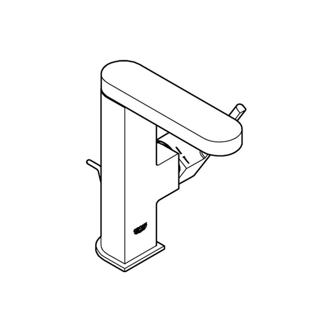 Grohe Waschtisch-Einhebelmischer PLUS 1/2", M-Size, Ablaufgarnitur, chrom