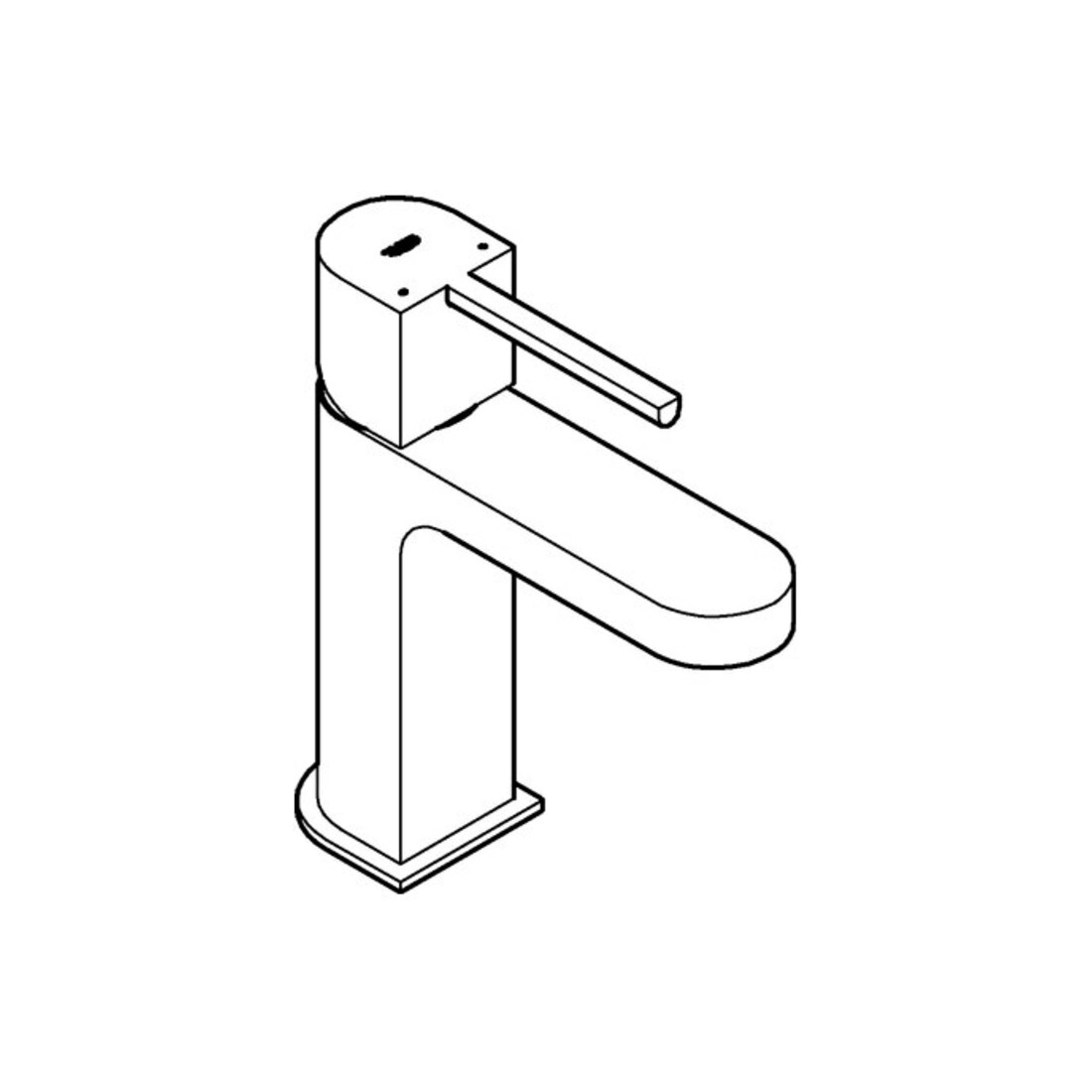Grohe Waschtisch-Einhebelmischer PLUS 1/2", S, gl Körp, Push-Open-Ablaufg., ch