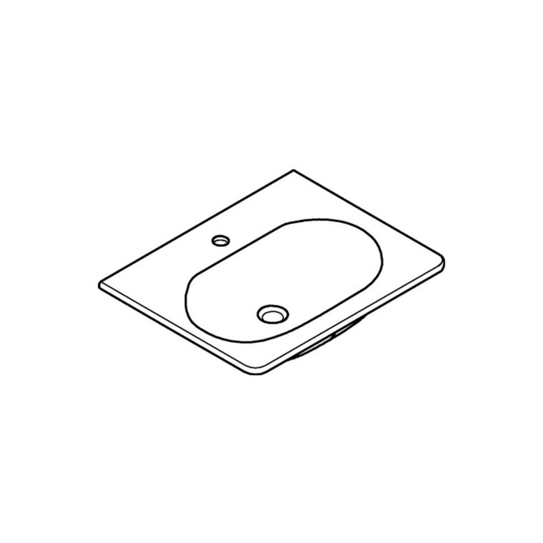 Grohe Waschtisch Essence céramique 60 cm, blanc alpin PureGuard