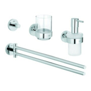 Grohe Waschtisch-Set Essentials 4 in 1, verdeckte Befestigung, chrom