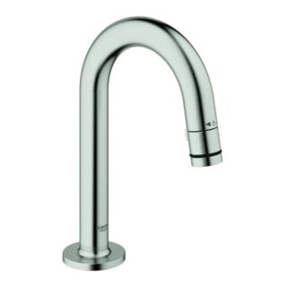 Grohe Waschtisch-Standventil Uni., C-Ausl, Ausl. 11,3cm, supersteel