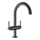 Grohe Waschtisch-Zweigriff-Armatur Atrio 1/2", L, m Hebelgr., hd graph. gebürstet-1