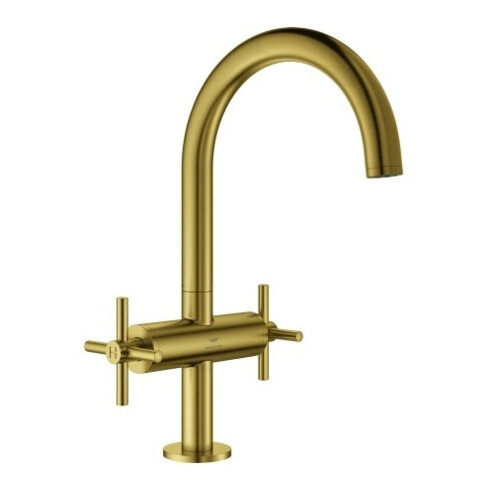 Grohe Waschtisch-Zweigriff-Armatur Atrio 1/2", L, m Kreuzgr., C sunrise gebürstet