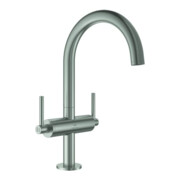 Grohe Waschtisch-Zweigriff-Armatur Atrio 1/2", L, mit Hebelgriffen, supersteel